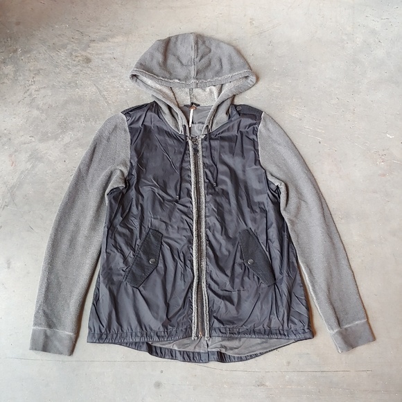 Free People Jackets & Blazers - Free People Mixed Media Windbreaker Jacket medium